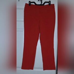Carolina Belle Vibrant Red Straight Leg Pants